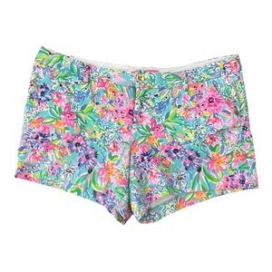 Lilly Pulitzer - Callahan Alligator Shorts Amalfi - Blue - Women’s 14